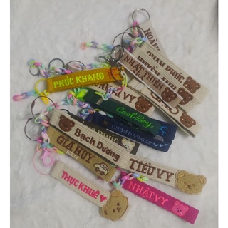 Nametag gấu thêu