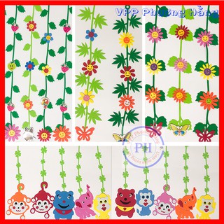 10 dây treo xốp các loại trang trí mầm non