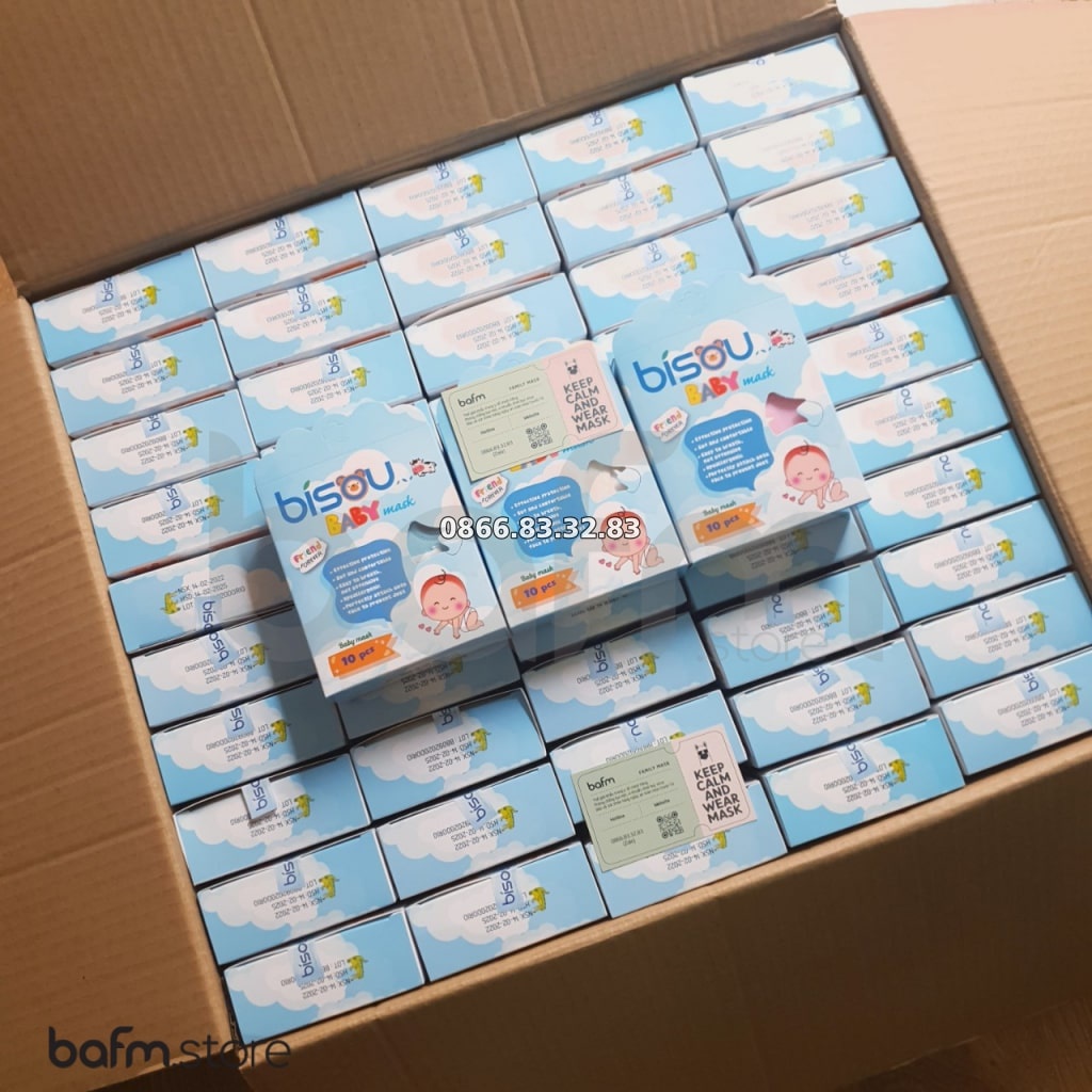 Khẩu Trang Y Tế 3D Cho Bé - Bisou Baby Mask