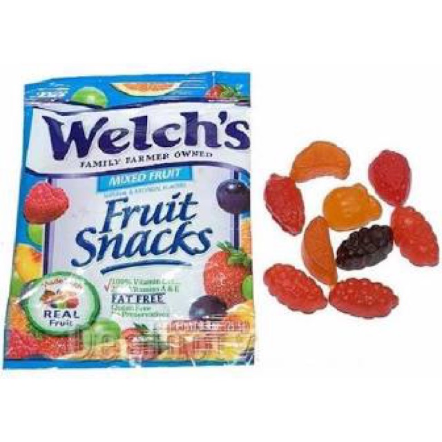 Combo 10 gói kẹo dẻo trái cây Welch's Fruit Snacks (25.5gr/ gói)