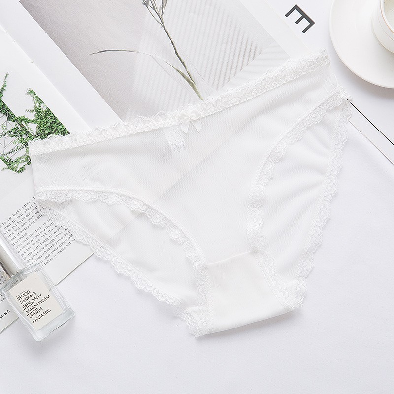 P03-Quần lót ren gợi cảm sexy siêu mỏng thêu viền hoa điệu đà | BigBuy360 - bigbuy360.vn