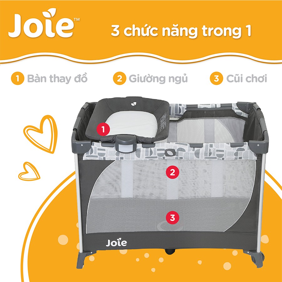 Giường cũi cho bé - Joie Commuter Change Logan