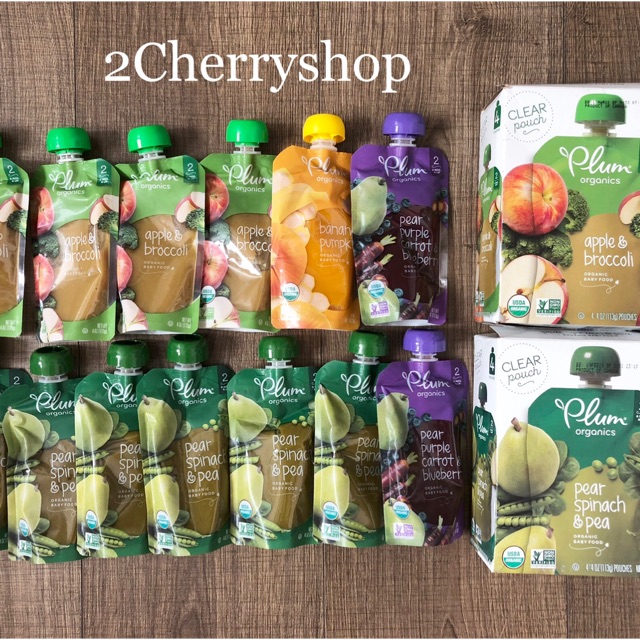 Trái cây nghiền Plum , Gerber Organic