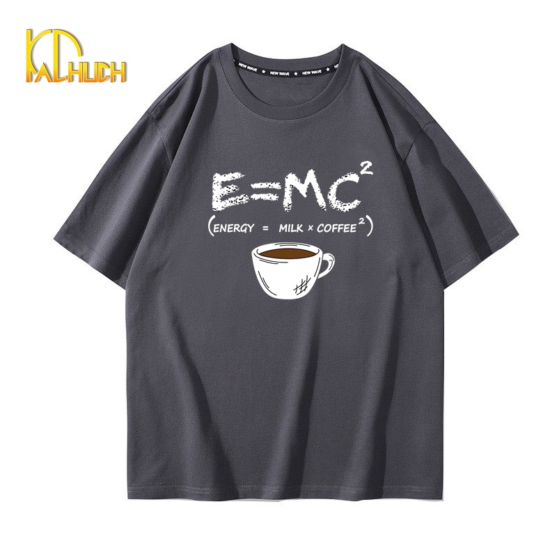 ÁO THU NAM NỮ UNISEX TAY LỠ FORM RỘNG IN E=MC NĂNG ĐỘNG