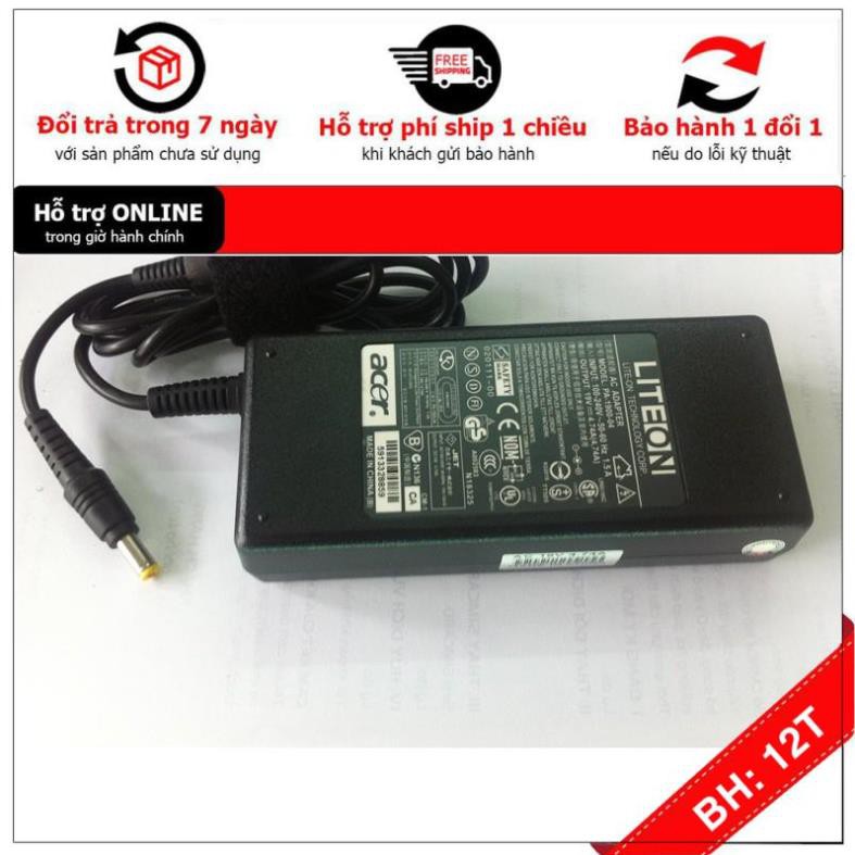 [BH12TH] Sạc Laptop Acer 5330 5332 5333 5334 5335 5336 5338 3.42A 65W . Bảo Hành 12 Tháng + Tặng Dây Nguồn 1,5M ! ZIN