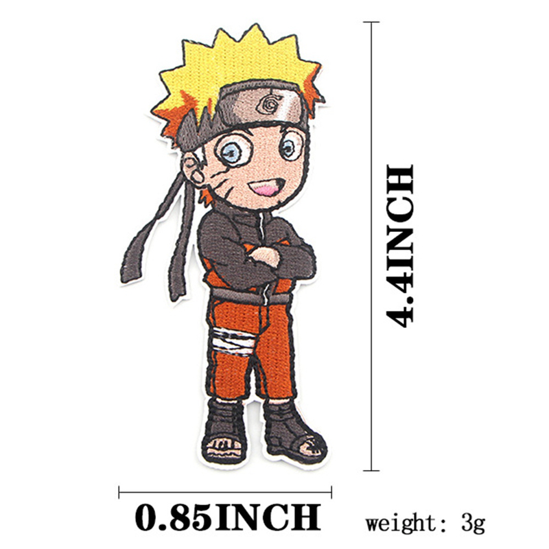 Miếng dán thêu họa tiết anime naruto độc đáo trang trí quần áo