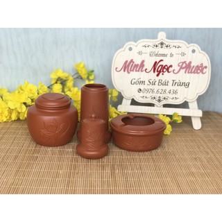 Bộ Phụ kiện 4 món Bát Tràng 🍀 𝗙𝗥𝗘𝗘 𝗦𝗛𝗜𝗣 🍀 Bộ 4 món đầy đủ, tăng sự sang trọng cho bộ trà đạo