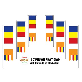 1 lá CỜ PHƯỚN PHẬT GIÁO (mua nhiều giảm giá)