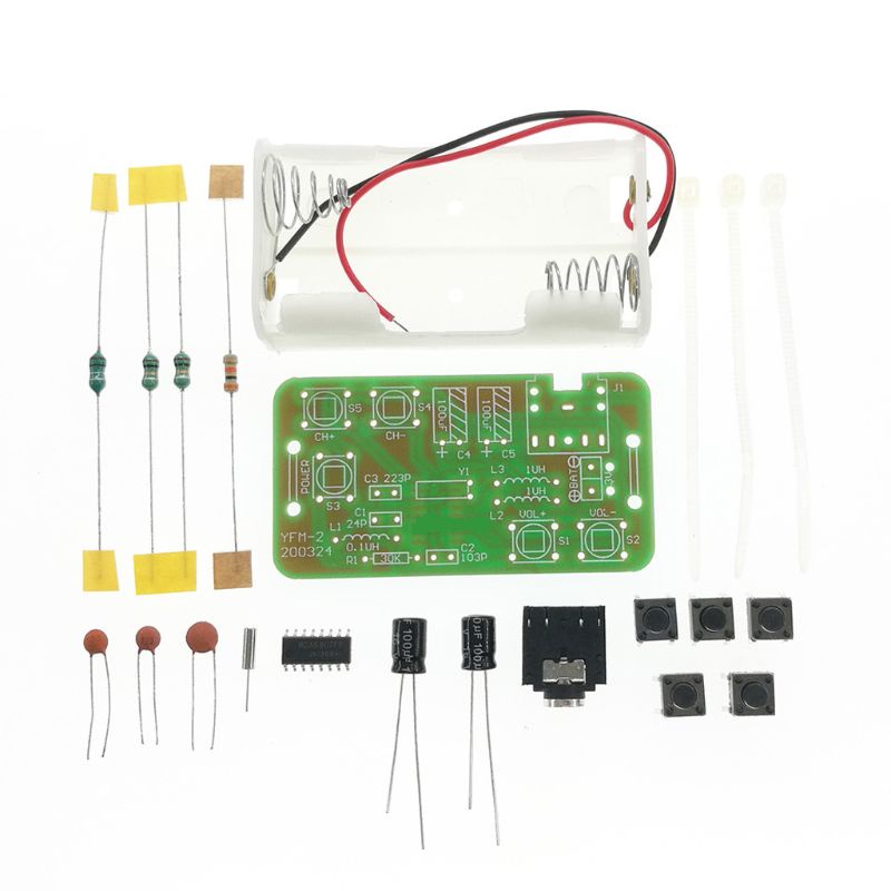 1 Bộ Dụng Cụ Radio FM Kỹ Thuật Số DIY Dễ Lắp Đặt