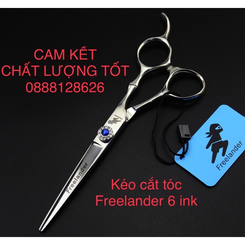 (Chất lượng tốt)Kéo cắt tóc chuyên nghiệp-FREELANDER-6ink-Sắc bén làm hài lòng tất cả các khách hàng (1 cắt )