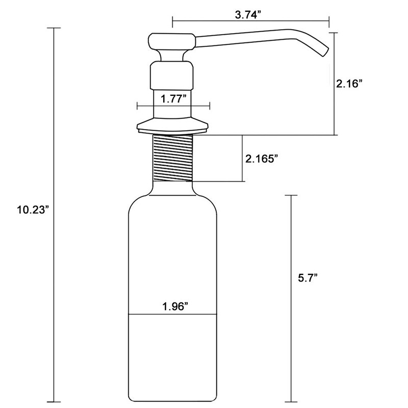 Bình xịt xà phòng gắn bồn rửa chén bằng thép không gỉ