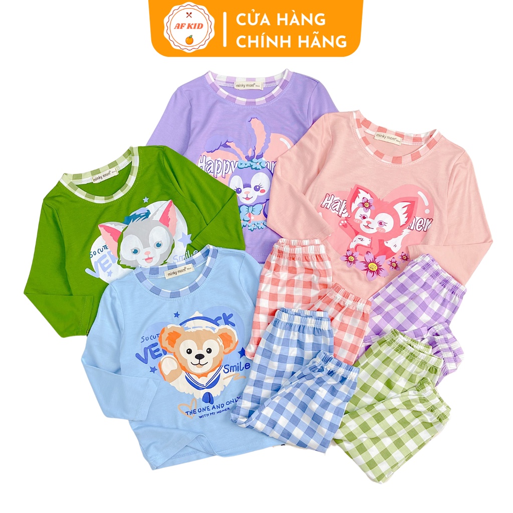 Bộ quần áo trẻ em dài tay Minky Mom Caro Cáo cho bé trai bé gái, vải lạnh cao cấp siêu co giãn thấm hút mồ hôi