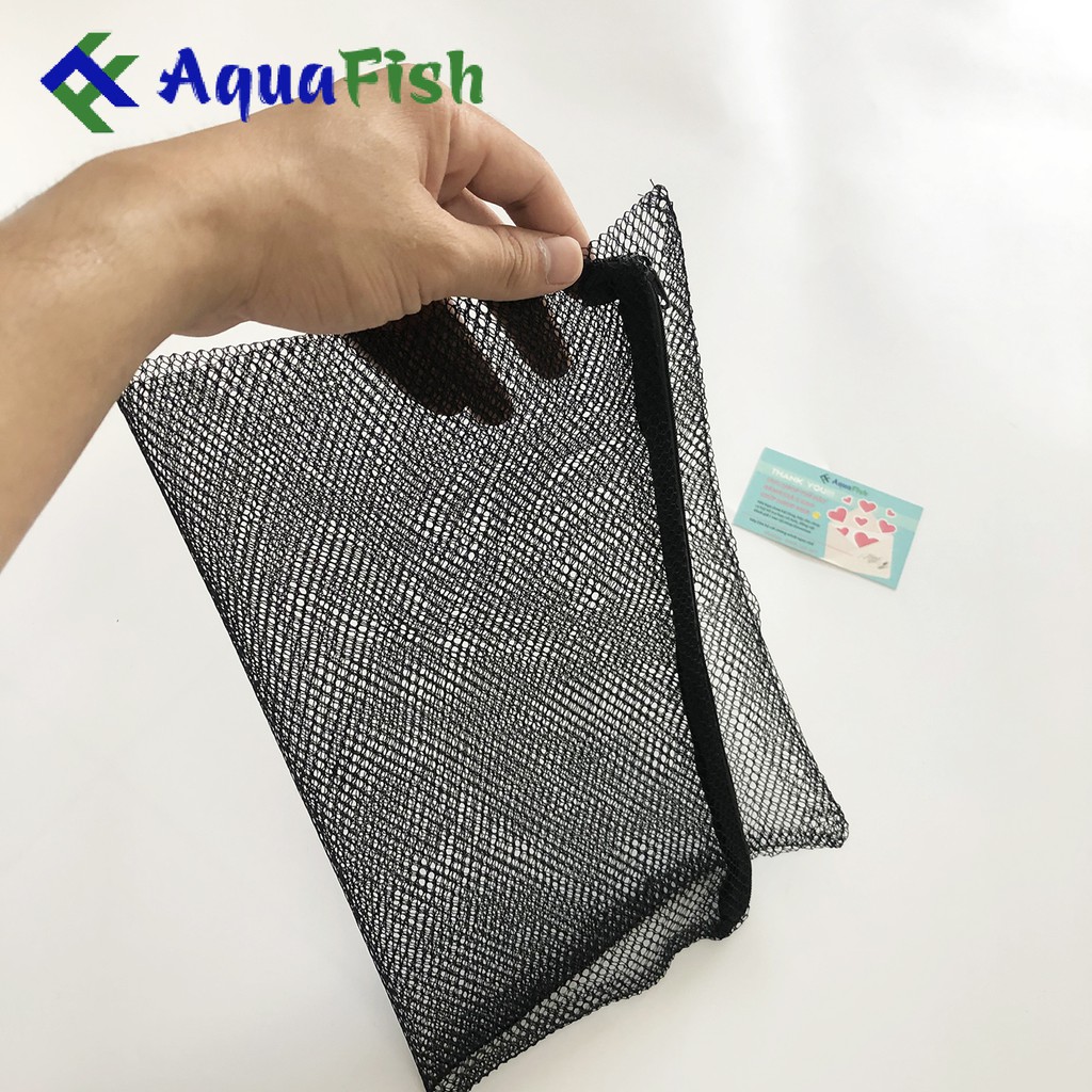 Túi Lưới Đựng Vật Liệu Lọc Cho Hồ Cá Kích Thước 40x30cm (có khóa zíp kéo tiện lợi)