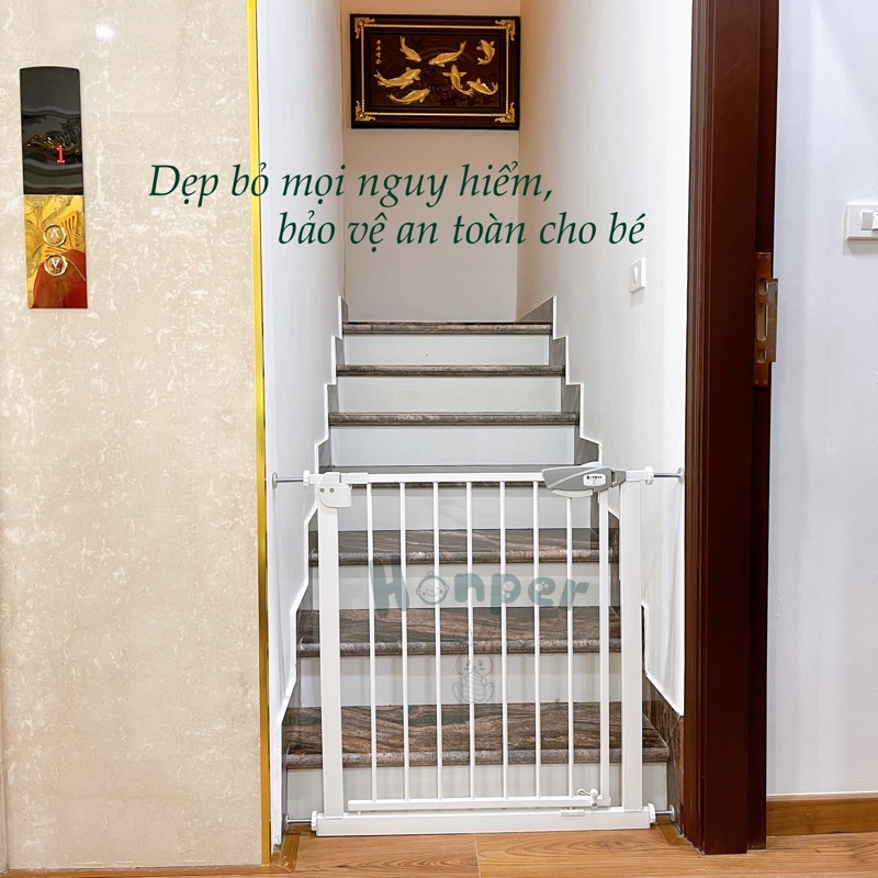 Thanh chặn cửa, cầu thang cho bé thương hiệu honper phân phối chính hãng Bonbon Mart