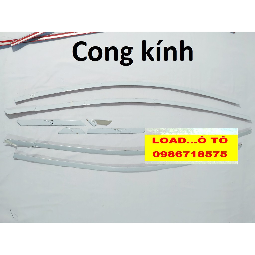Bộ nẹp viền cong kính, chân kính Hyundai Elantra 2023-2018 INOX Cao Cấp