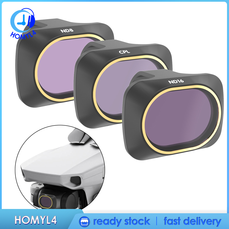 [CAMILA]CPL ND8 Lens Filter Set Fit for DJI Mavic Mini Drone Camera Accessories 3Pcs