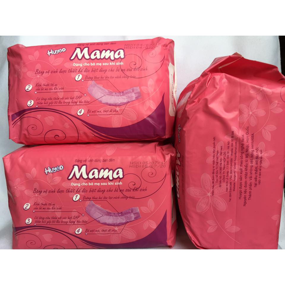 [12 Miếng] Băng Vệ Sinh Mama Cho Mẹ Sau Sinh (Huygo)