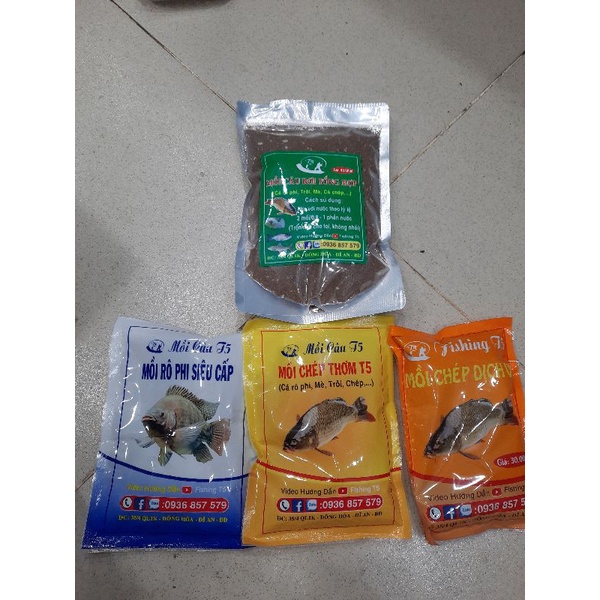 Mồi câu_ Cám câu T5  các loại chép, phi.