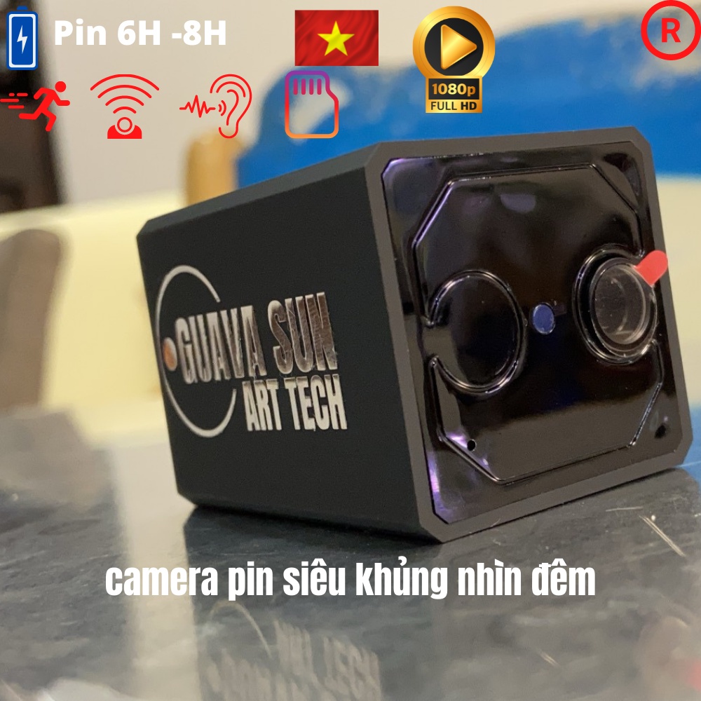 Camera giám sát wifi chạy Pin từ 6h-8h,thẻ nhớ tới 128GB,nhận diện chuyển động,còi hú,video 1080,âm thanh hai chiều
