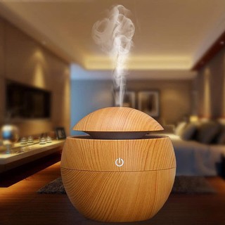 Máy xông tinh dầu vân gỗ Nâu