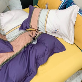 Set chăn ga gối lụa 100s “Mã đáo thành công”