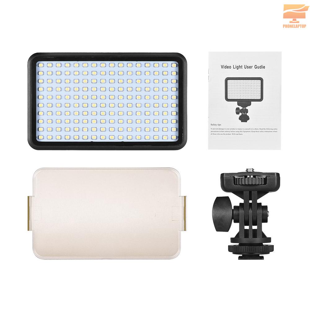 Lapt Andoer PAD160 LED Video Light 6000K Dimmable Fill Light Continuous Light Panel 12W CRI90+ with Camera Mount and CT Filter for DSLR ILDC Cameras Light Stand for Small Product Portrait Photography