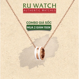 Dây chuyền Daniel Wellington Emalie Necklace màu vàng hồng DW00400153