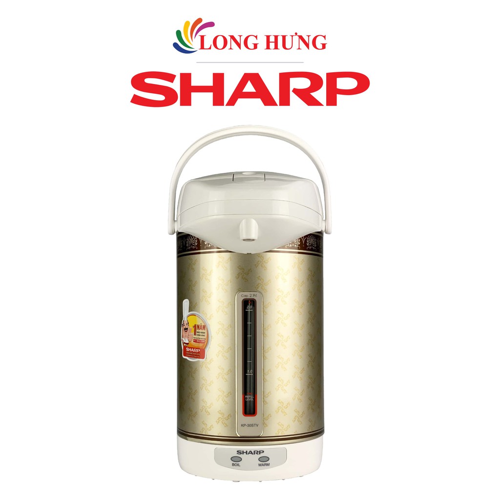 Bình thủy điện Sharp 2.9 lít KP-30STV - Hàng chính hãng