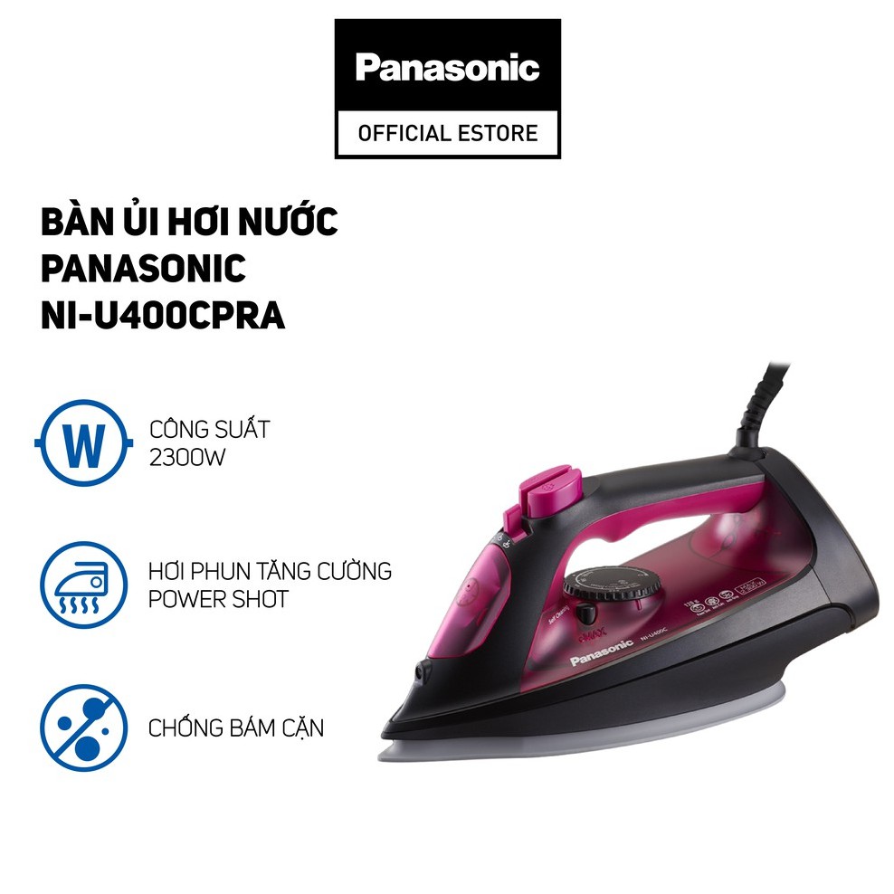 Bàn Ủi Hơi Nước Panasonic NI-U400CPRA - Bảo Hành 12 Tháng - Hàng Chính Hãng  | Shopee Việt Nam