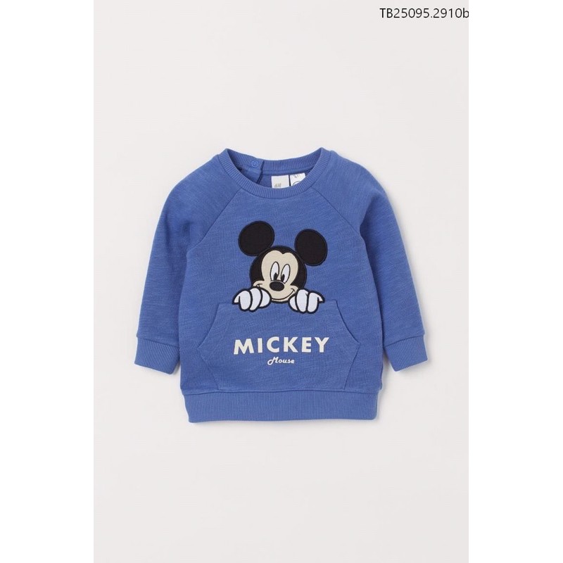 Áo nỉ sweatshirt HM bé trai Cambodia xuất dư xịn