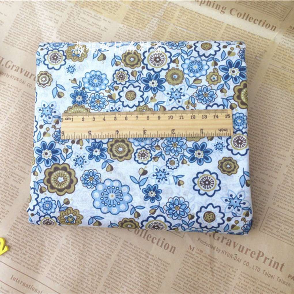 Bộ 7 Miếng Vải Cotton In Họa Tiết 25x25cm Dùng Để May Vá Thủ Công