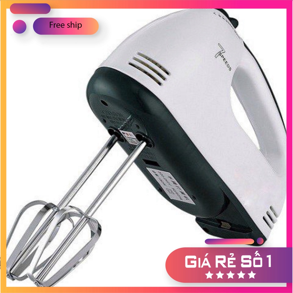 Máy Đánh Trứng Cầm Tay 7 Tốc Độ Công Suất 180W