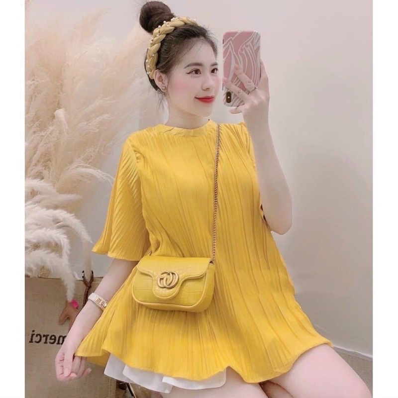 Áo bầu đẹp/ Áo bầu Thiết kế Viba Xếp ly hàng loại 1
