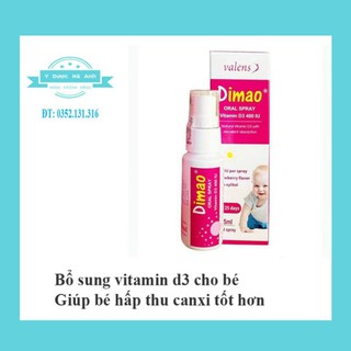 (CHÍNH HÃNG) DIMAO dạng xịt cho bé 125 liều xịt