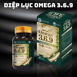 Diệp lục omega 3-6-9, mắt sáng, não tinh, tim khỏe, da đẹp
