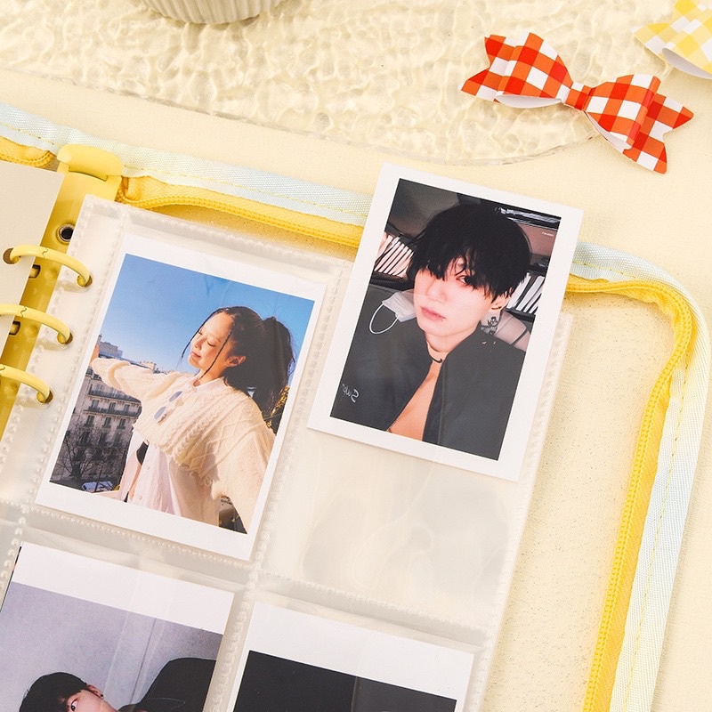 SỔ BINDER KHÓA KÉO A5 Glitter cuốn sổ planner ghi chép