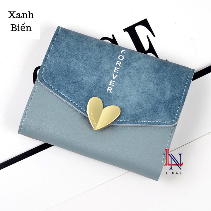 FreeShip Ví nữ cầm tay mini hình trái tim xinh xắn hàng cao cấp MT131
