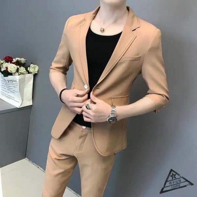 Bộ véc nam thời trang mới nhất hàng quảng châu chính