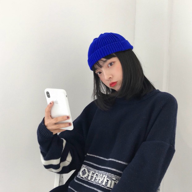 Mũ len beanie unisex tùy chọn màu sắc