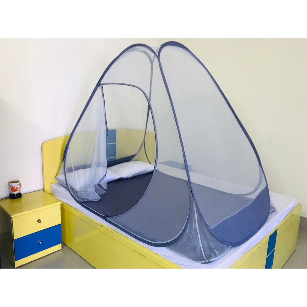 Mùng Ngủ Tự Bung dành cho 2 người Size 1.2m x 1.9m - Hàng Xuất Khẩu, Bảo hàng 18 tháng