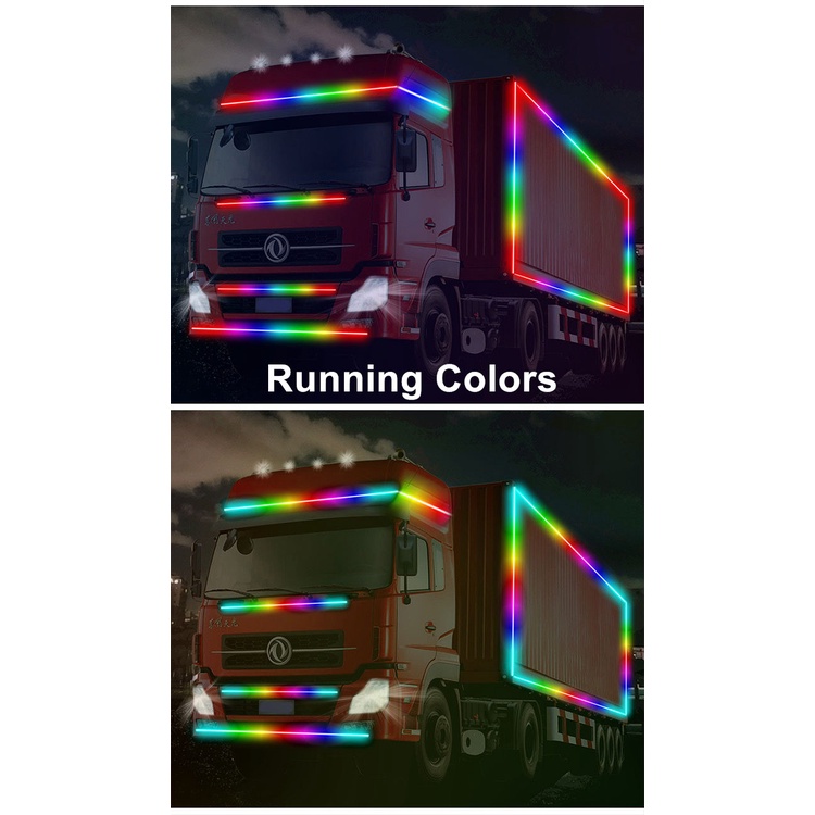 Dây Đèn LED RGB 24V Trang Trí Xe Tải/Xe Tải