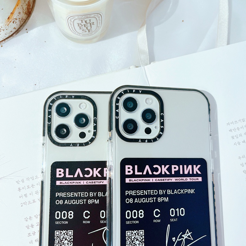 Ốp điện thoại silicon TPU hình vé hòa nhạc BLACKPINK cho iPhone 7 8 Plus X XS XR 11 12 13 Pro Max SE 2020 | BigBuy360 - bigbuy360.vn