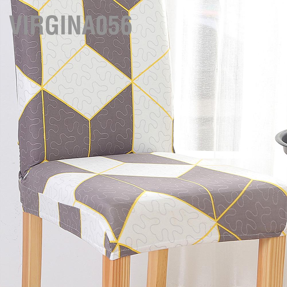Virgina056 Removable Washable Dining Chair Protector Cover Seat Slipcover for Hotel Room