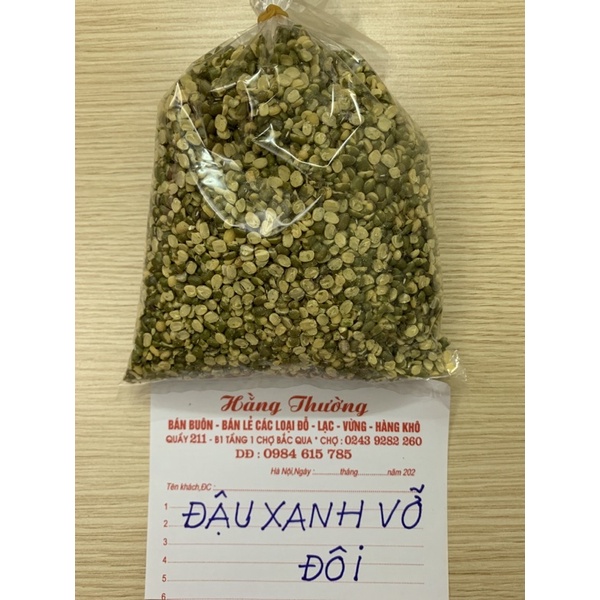 Đậu xanh xay vỡ đôi 500gr