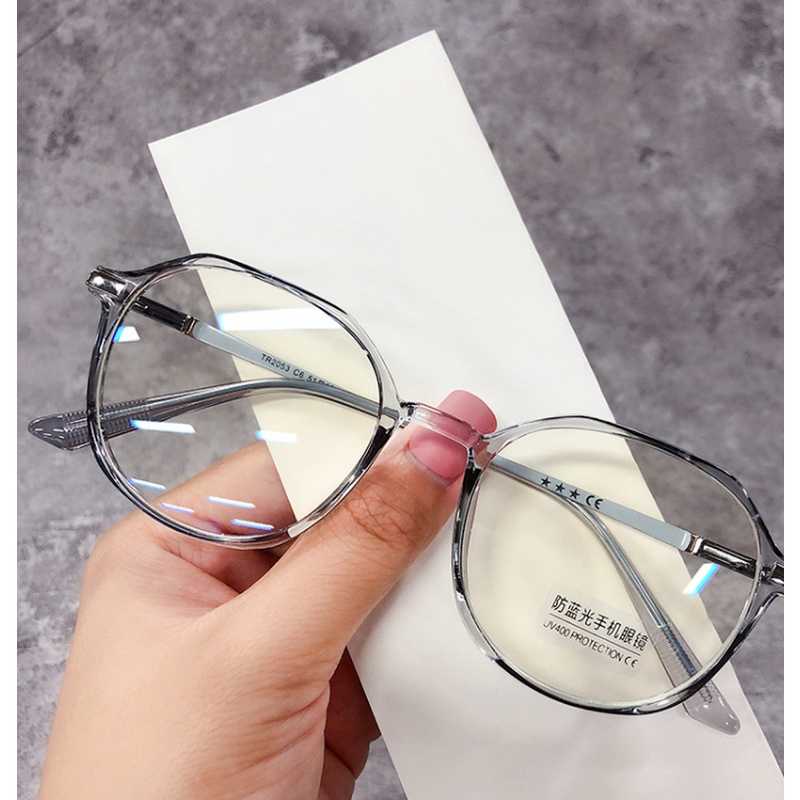 Mắt kính gọng tròn chống tia bức xạ thời trang cho nam và nữ