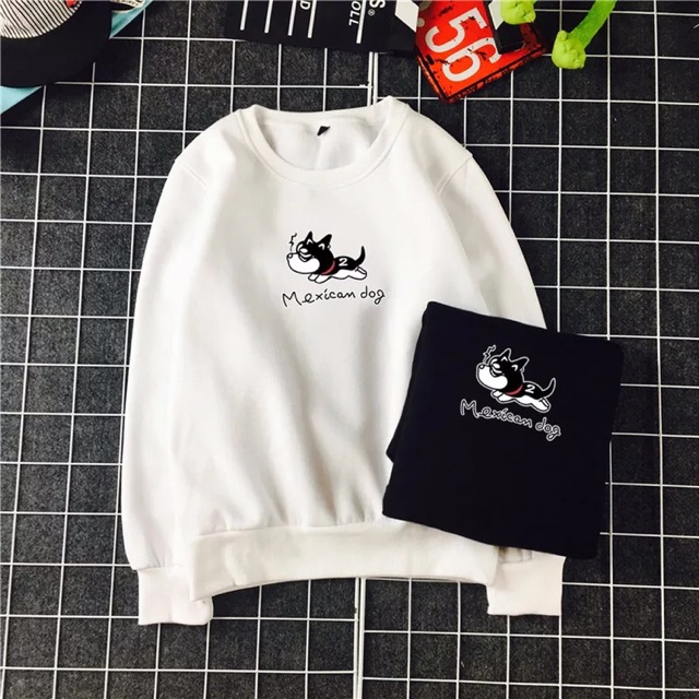 (Mua 1 tặng 1 phần quà) Áo quảng châu nam & nữ ,unisex,ulzzang,có ngoại cỡ ,BIGsize ,nỉ bông cao cấp,sweater mexican dog | BigBuy360 - bigbuy360.vn