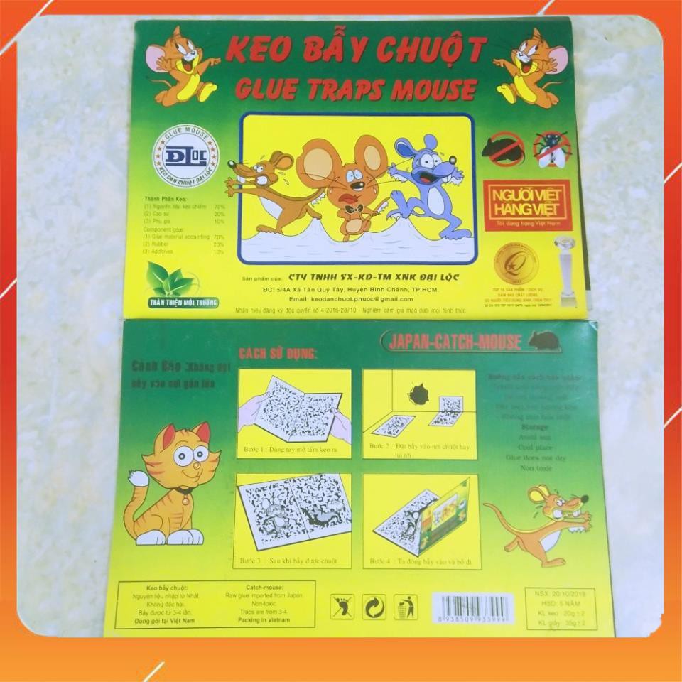Keo dán chuột / Keo bẫy chuột siêu dính ĐẠI LỘC