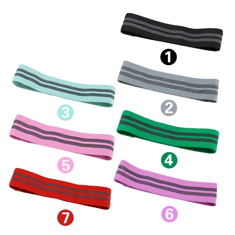 [1pcs]Resistance Band Non-slip Yoga 7-color Thickened Beautiful Buttocks Loop Rally