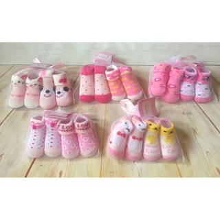 SALE LỖ Set 2 đôi Tất lưới cotton sơ sinh cho bé 0-6 tháng/ Vớ trẻ em
