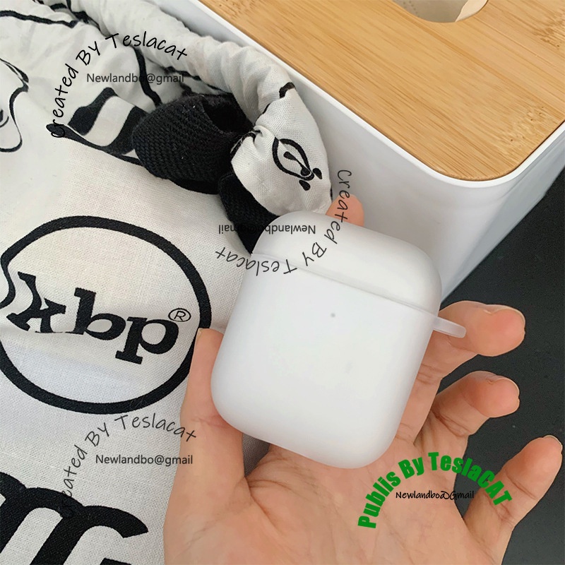 Vỏ Bảo Vệ Hộp Sạc Tai Nghe Airpods 1 2 3 Pro Màu Trắng Trong Suốt